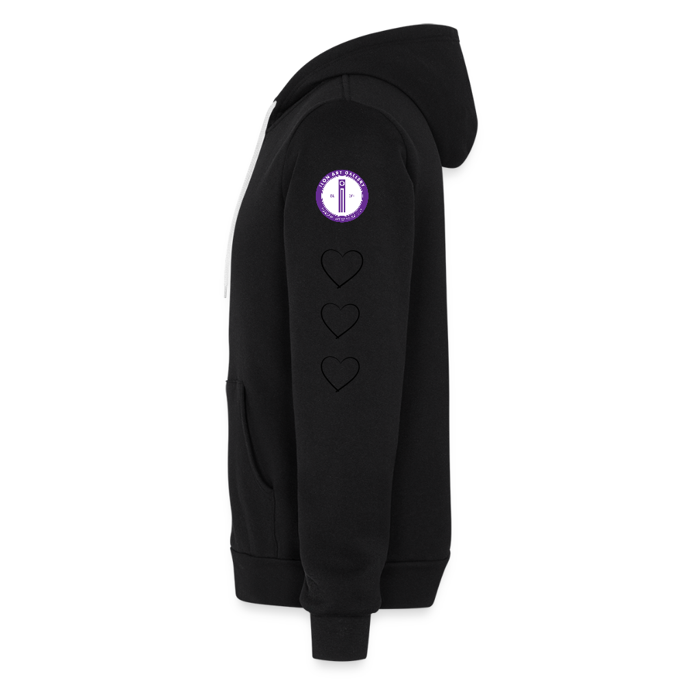 JKW Zip Favorite Painting Hoodie - black