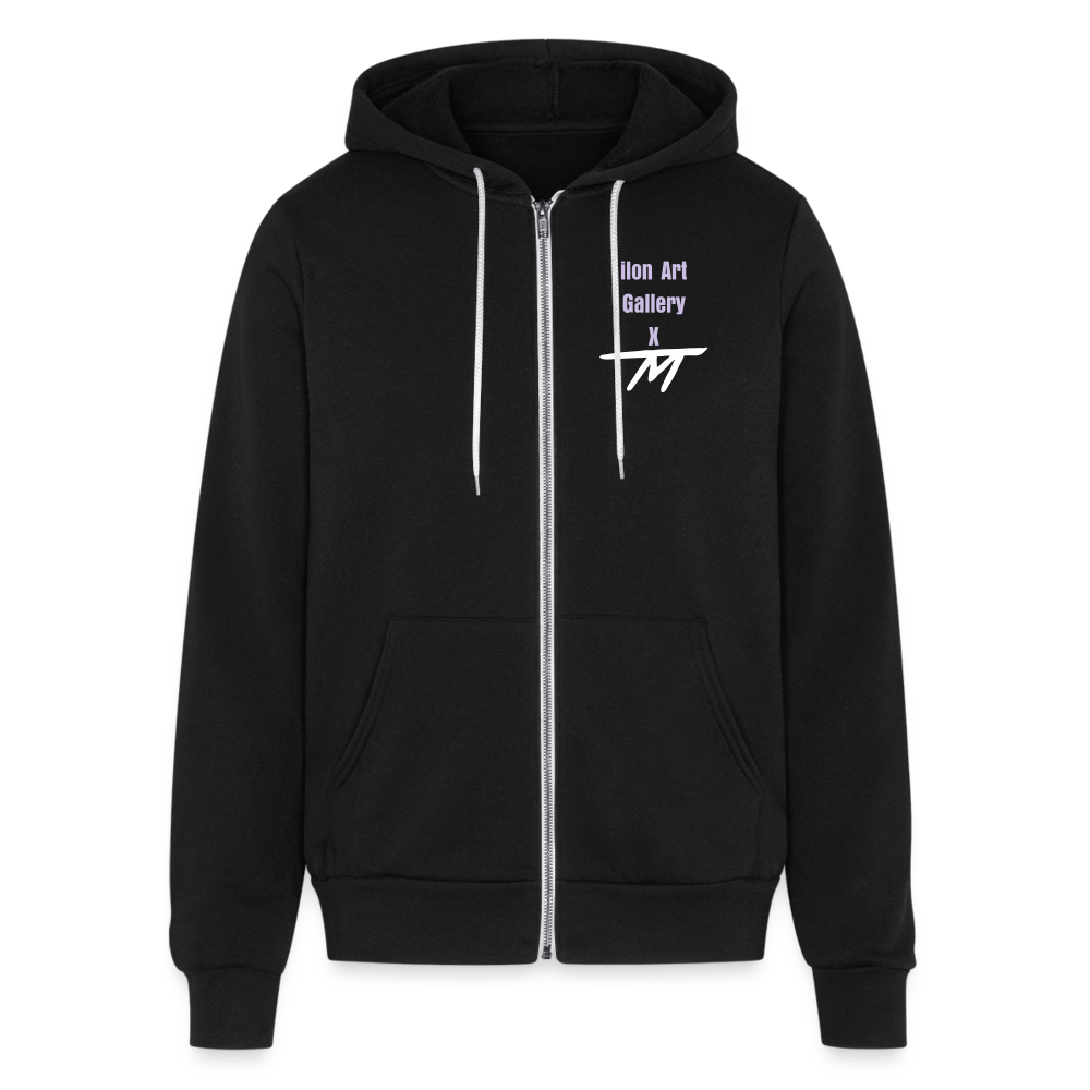 Ghostface Kitty zip - black