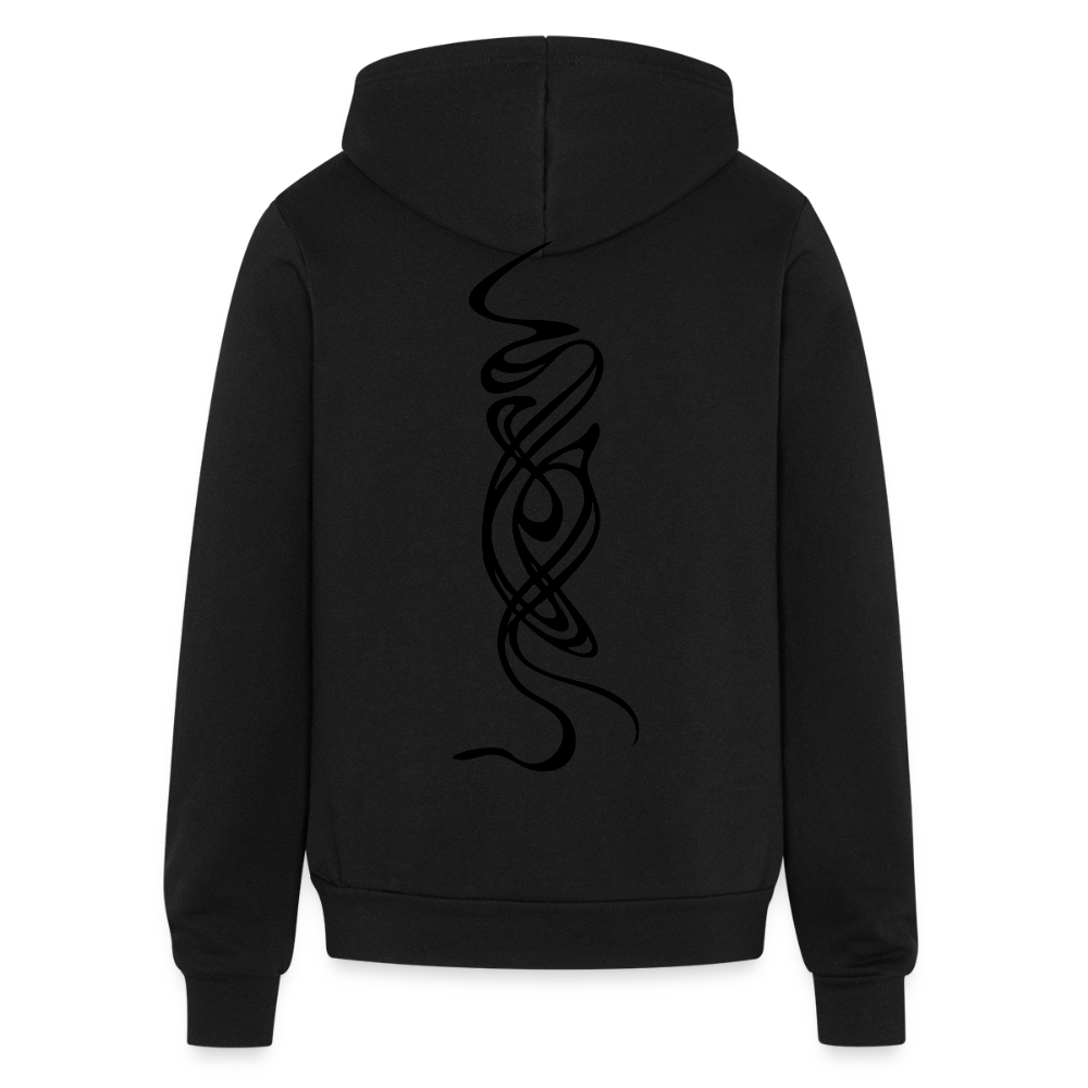 Hula Hoodie Black on Black Zip – ilon Art Gallery Collection