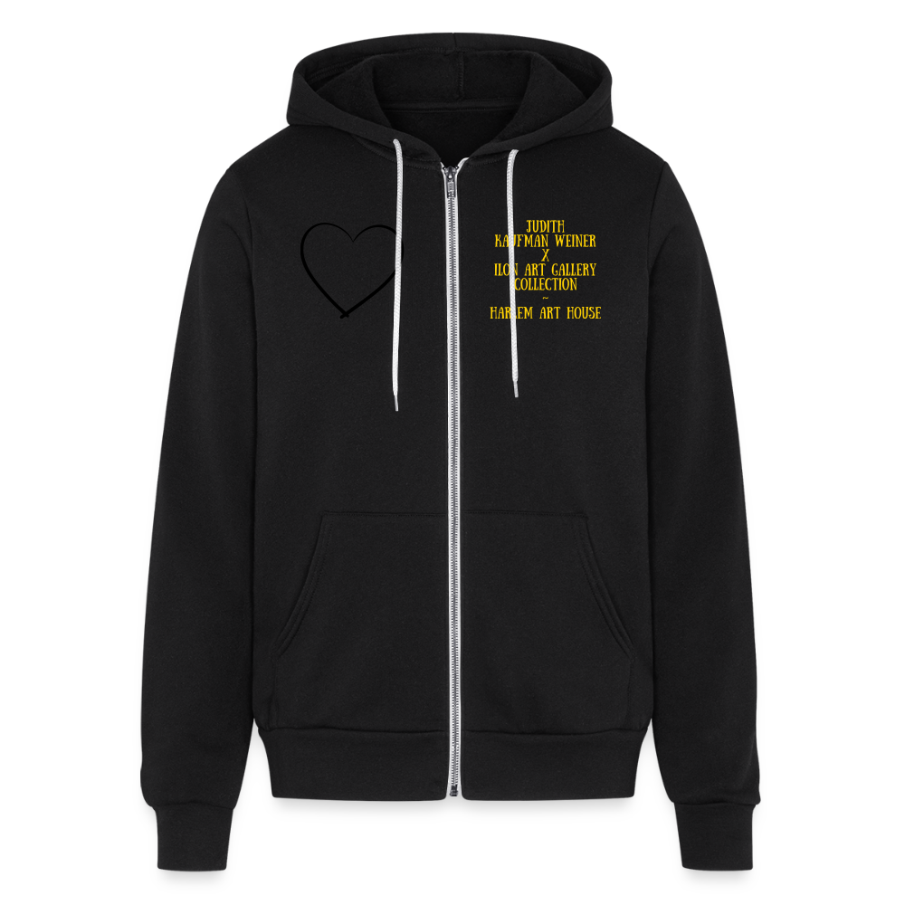 JKW Zip Favorite Painting Hoodie - black