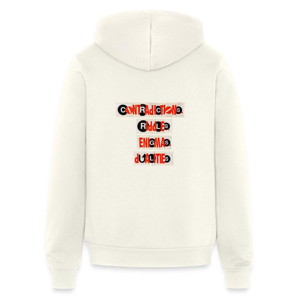 We Are Unsustainable zip - vintage white