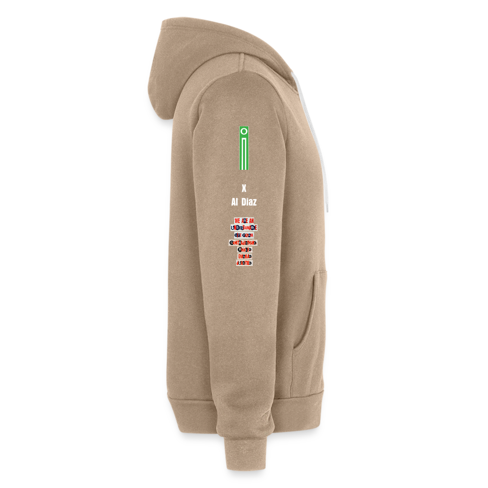 We Are Unsustainable zip - tan