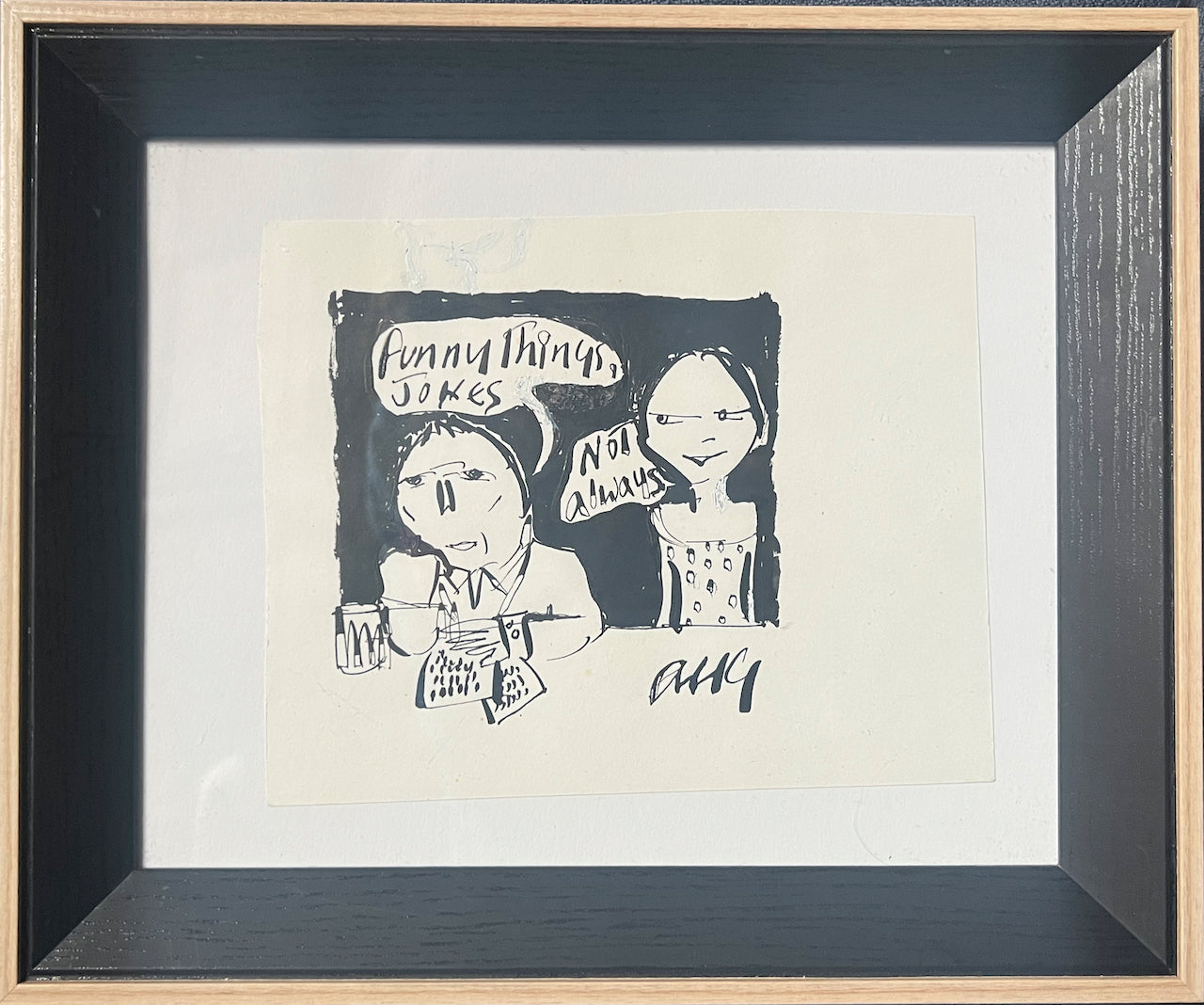 Anthony Haden-Guest's "Funny Things Jokes, Not Always" Drawing