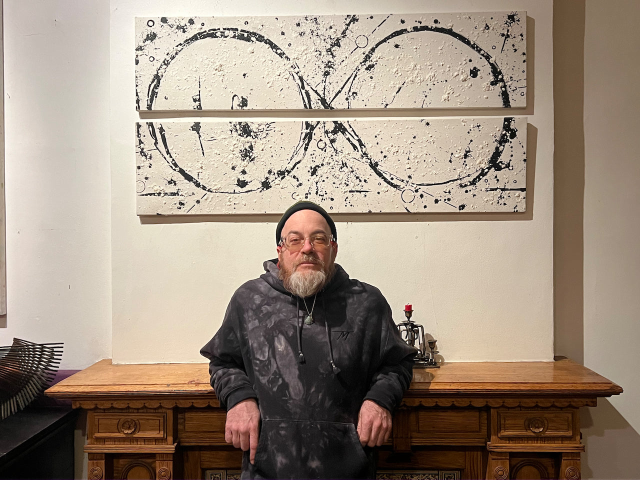 Todd Monaghan's "Infinity Spectacles 1 & 2 (diptych)" Painting