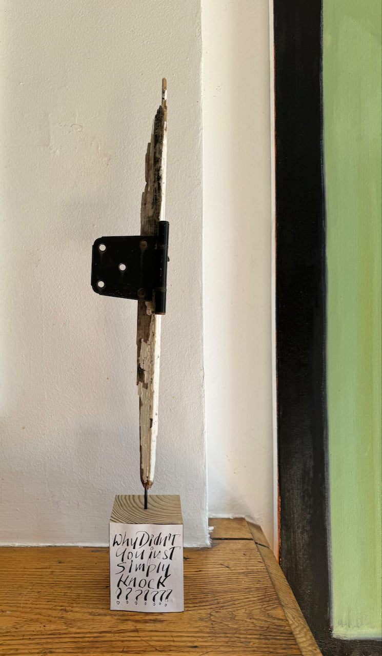 Anthony Haden-Guest's "Why Didn't You Simply Knock?" Sculpture