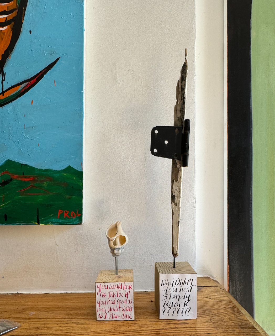 Anthony Haden-Guest's "Why Didn't You Simply Knock?" Sculpture