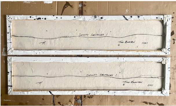 Todd Monaghan's "Infinity Spectacles 1 & 2 (diptych)" Painting