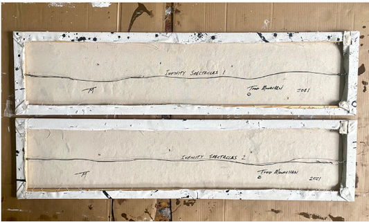 Todd Monaghan's "Infinity Spectacles 1 & 2 (diptych)" Painting