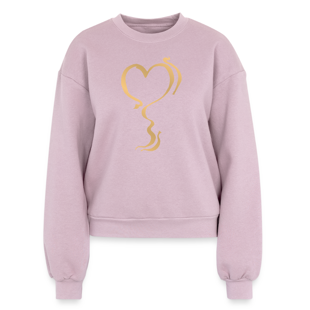 Hula Golden Heart Sweatshirt - blush pink 