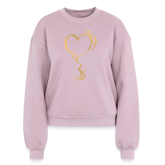 Hula Golden Heart Sweatshirt - blush pink 