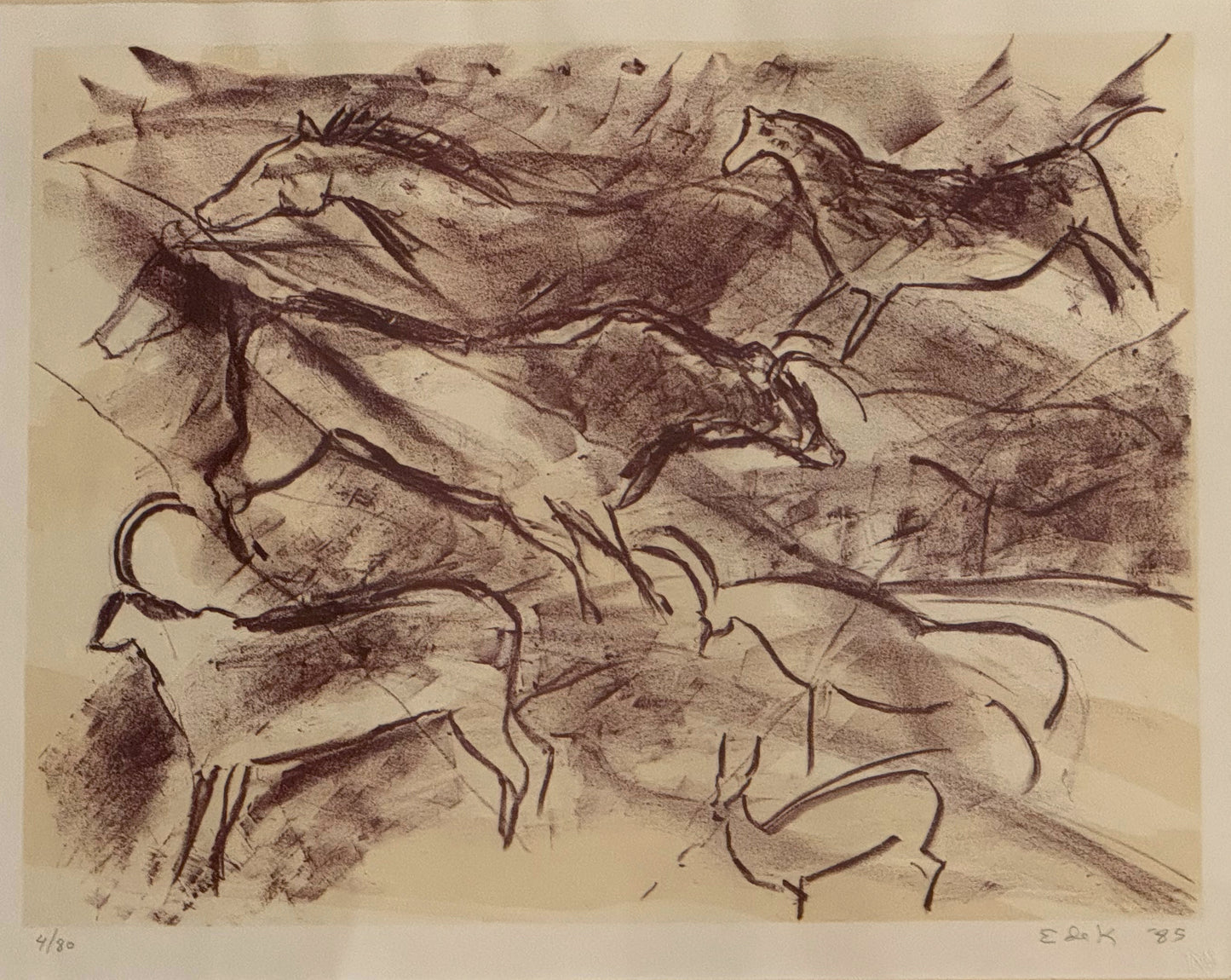 Elaine De Kooning's "Grotto at Les Eyzies" Print